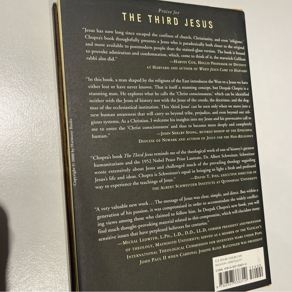 The Third Jesus by Deepak Chopra - NEW - First 1st Edition - 2008 - Hardcover - Picture 2 of 3